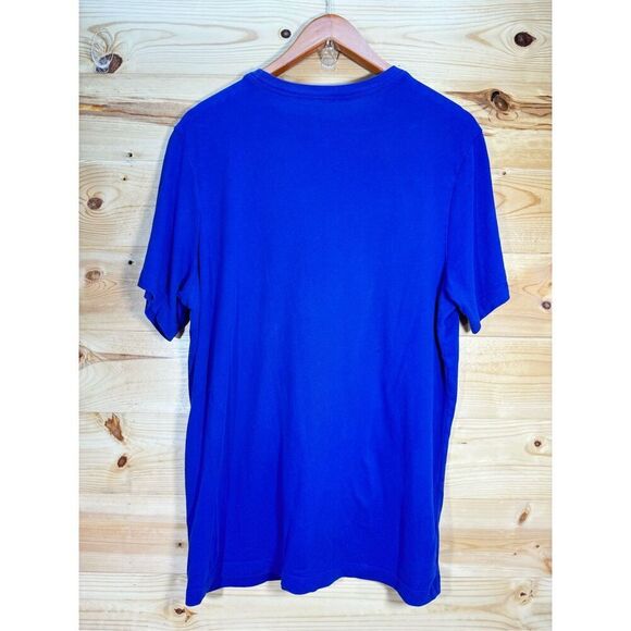 Nike Dri Fit Men's Size Large Sport Clash Training T-Shirt Purple/Blue Short Sle - Picture 6 of 12